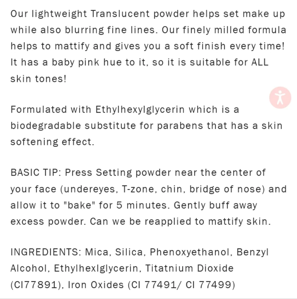 Basic Beauty Translucent Setting Powder - Picture 2 of 2